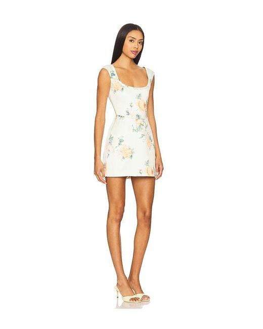 SAU LEE White Bryn Mini Dress