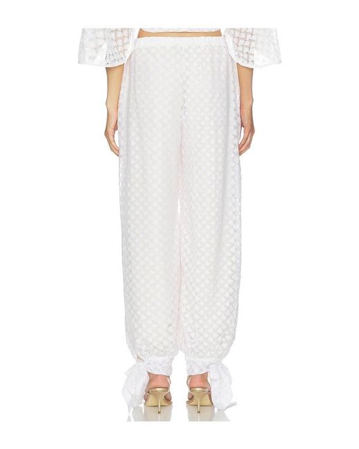 AZULU White Elif Pant