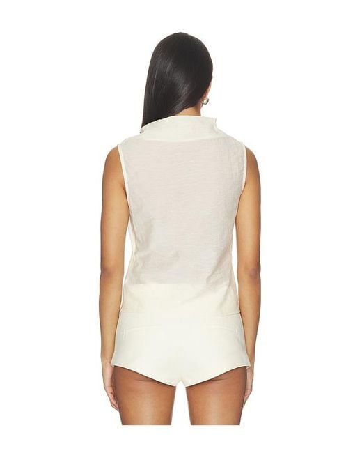 ALIGNE White Dana Sheer Top