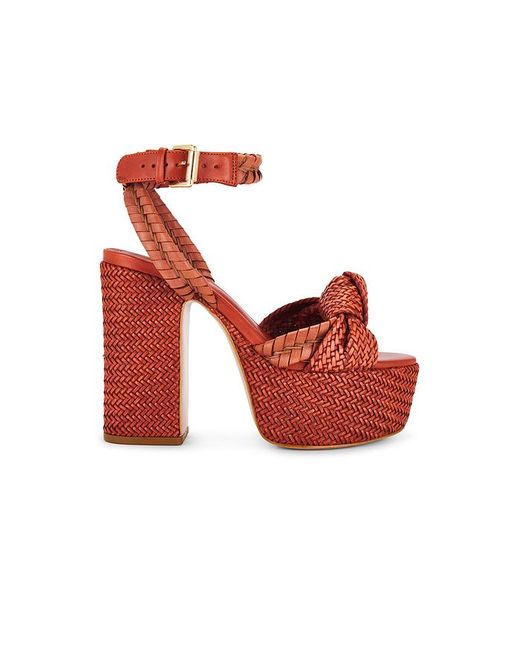 SCHUTZ SHOES Red Khari Platform Sandal