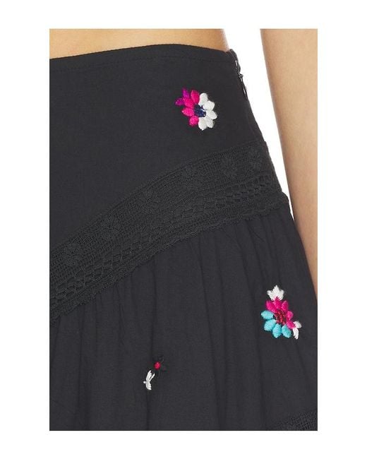 Rixo Black Sigrid Skirt