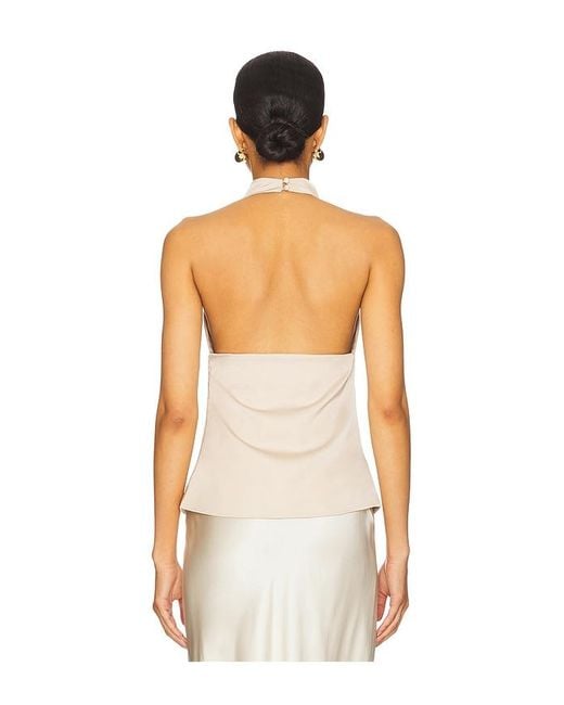 ALL THE WAYS White Beth Halter Top