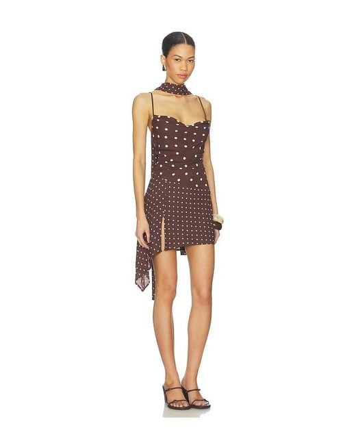 Runaway the Label Multicolor Alora Scoop Neck Mini Dress
