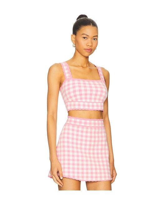 LoveShackFancy Pink Top Jessyn