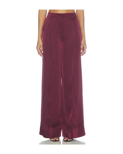 AMUR Purple Marley Satin Pant