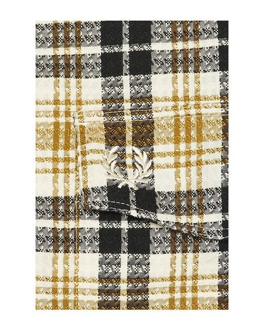 Fred Perry Multicolor Textured Check Overshirt for men