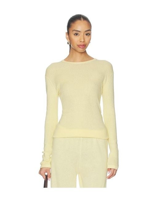 Lisa Yang Natural Vivian Long Sleeved T-Shirt