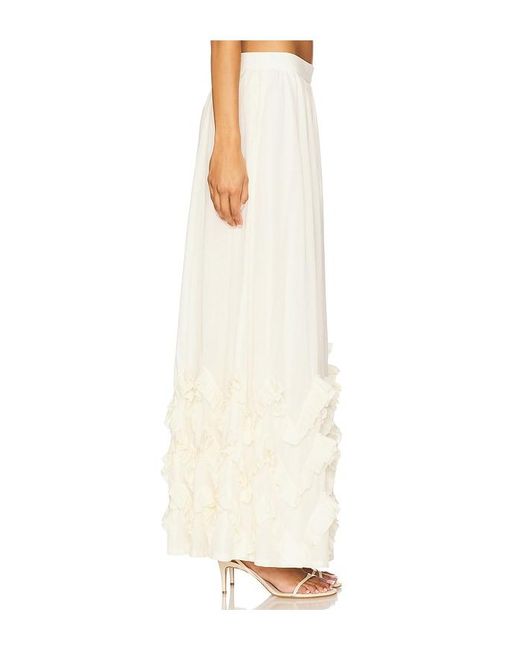 MAJORELLE White Lindy Maxi Skirt