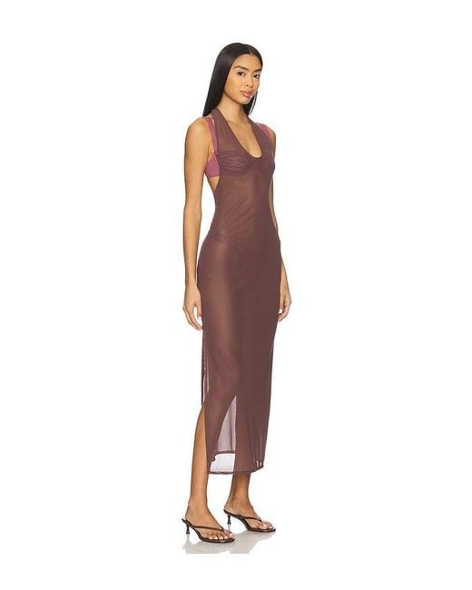 FAE Brown Ava Maxi Dress
