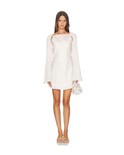 Stone Cold Fox White X Revolve Gracie Jacquard Mini Dress