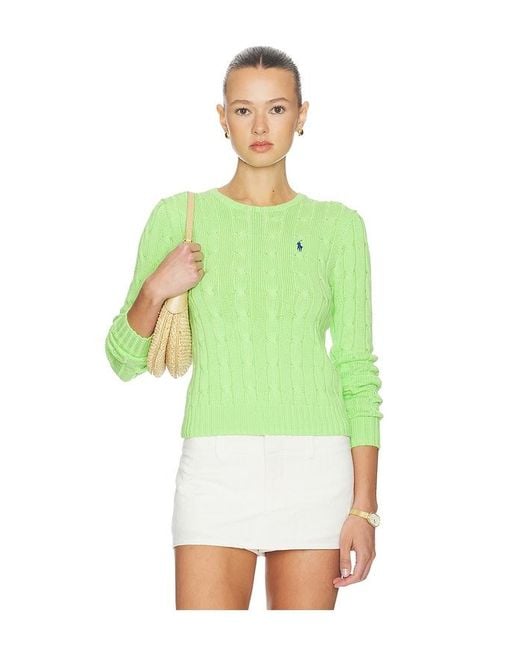 Polo Ralph Lauren Green Julianna Long Sleeve Pullover