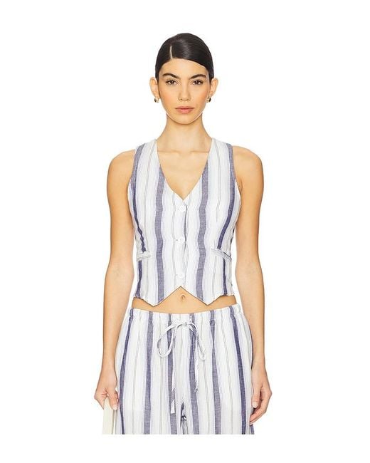 Cinch Back Vest En Color Blanco Talla (También En Xs) Bella Dahl de color White