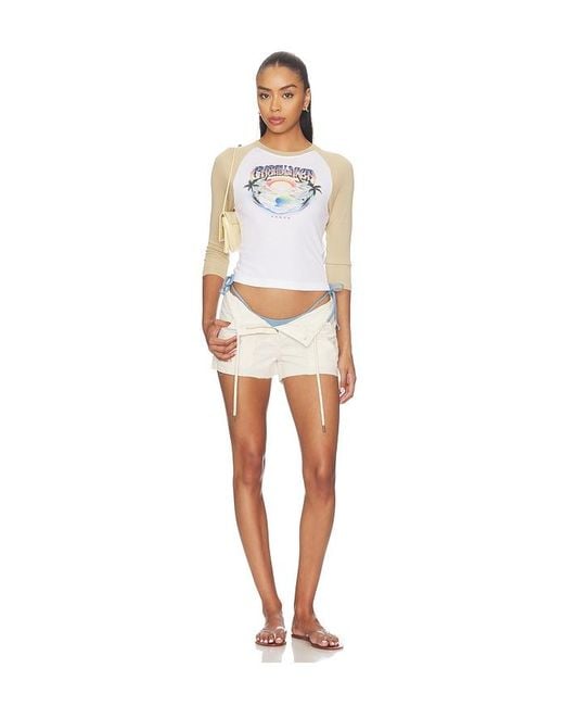 Casablanca White Baseball Tee