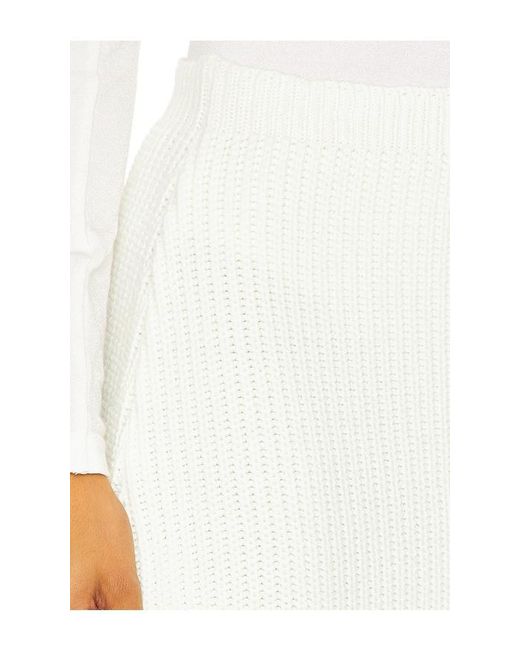 SELMACILEK White Slit Midi Skirt