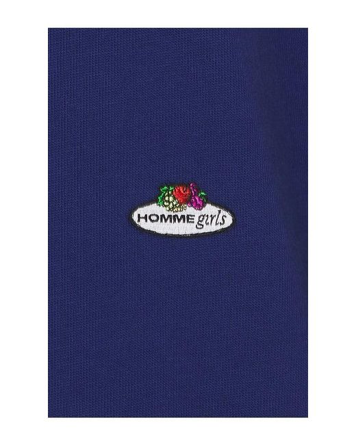 HOMMEGIRLS Blue X Fruit Of The Loom Long Sleeve Polo