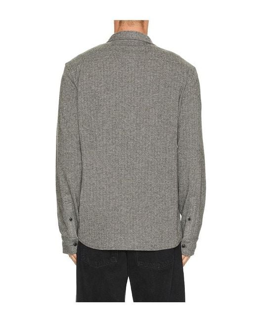 Faherty Brand Gray Legend Sweater Shirt for men