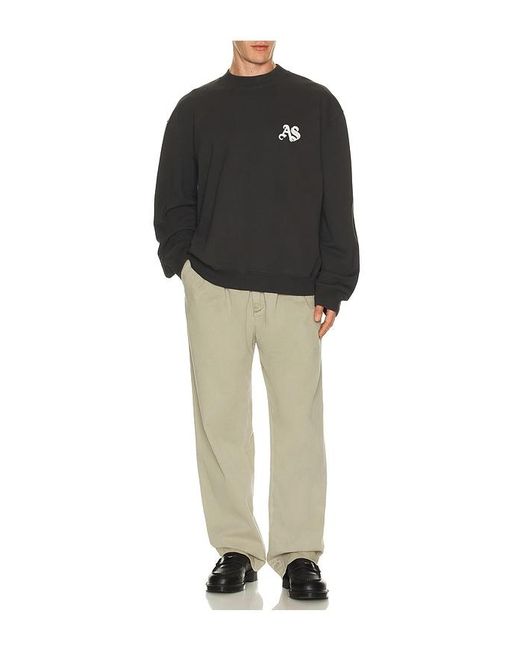 AllSaints Black Icon Crew Sweatshirt for men