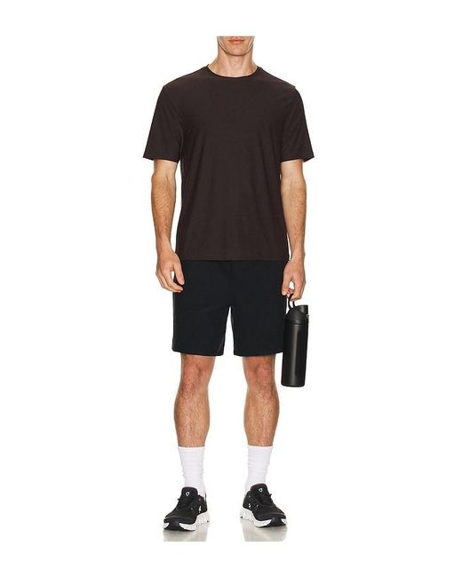 Beyond Yoga Black Featherweight Always Beyond Crew Tee 2.0 for men