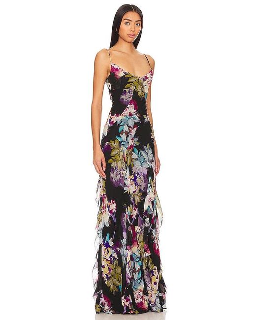 Nicholas Black Kamila Ruffle Cowl Gown