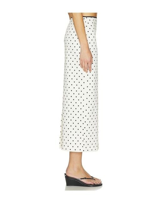 Tularosa White Elowen Midi Skirt