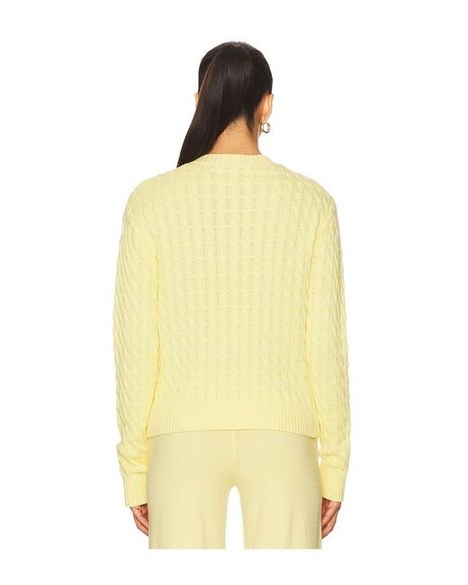 Frankie's Bikinis Yellow Prince Cable Knit Sweater