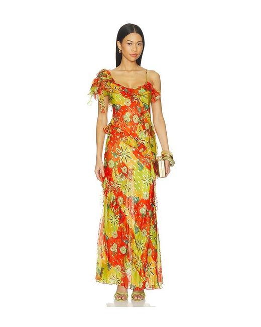 Siedres Orange Monica Dress