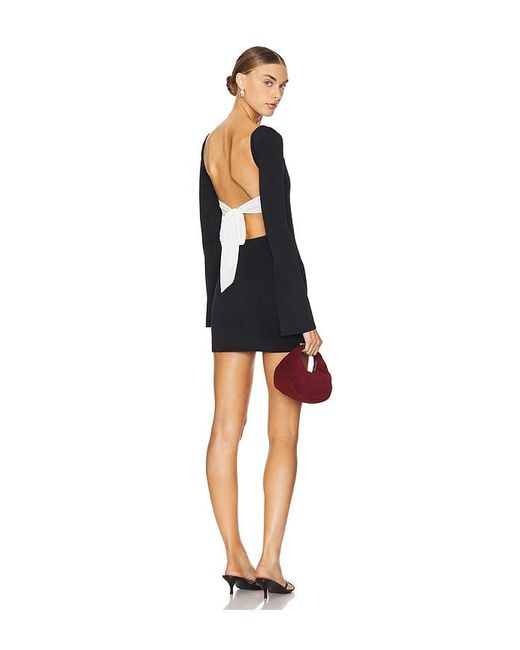 MORE TO COME Women's Black Jersey Mini Dress - www.benaras.co