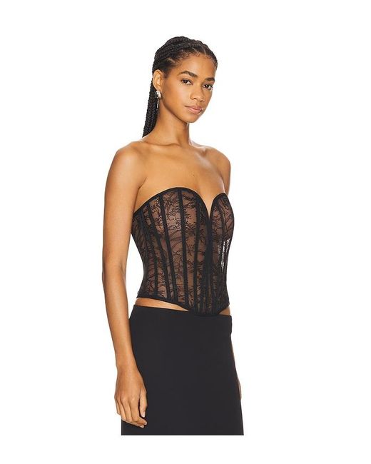 Nbd Black Elliot Corset Top