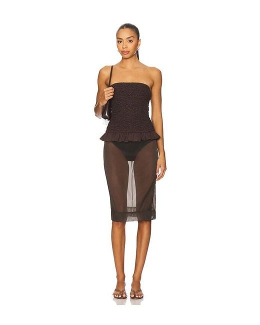 House of Harlow 1960 Brown X Revolve Mila Top
