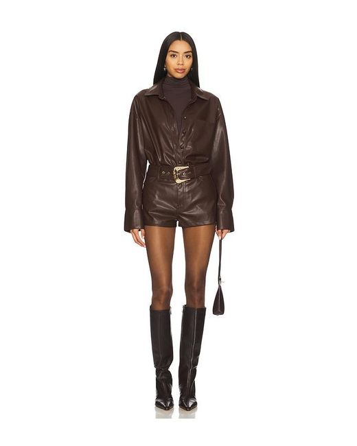 Show Me Your Mumu Brown X Revolve Lincoln Shirt Jacket