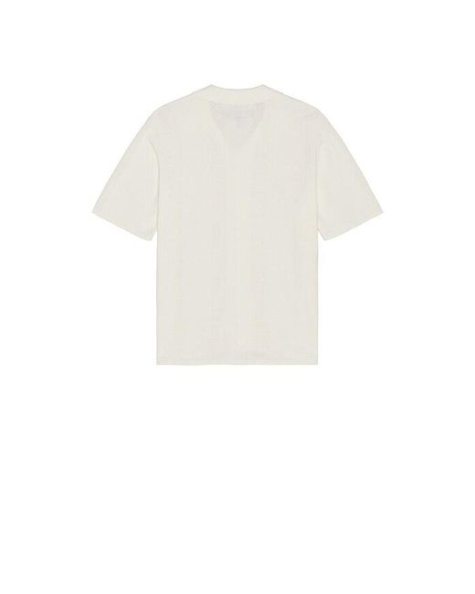 Rag & Bone White Zuma Pointelle Avery Shirt for men