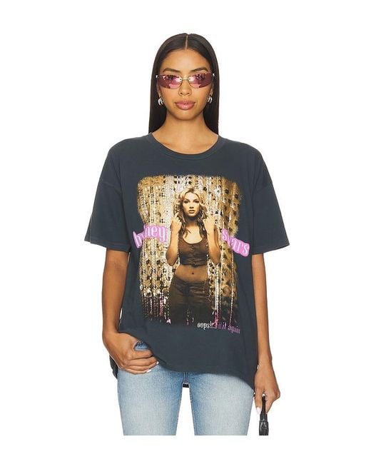 Daydreamer Blue Britney Spears Oops I Did It Again Merch Tee