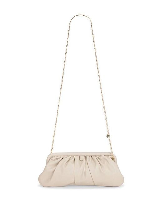 Olga Berg Natural Catherine Gathered Clutch
