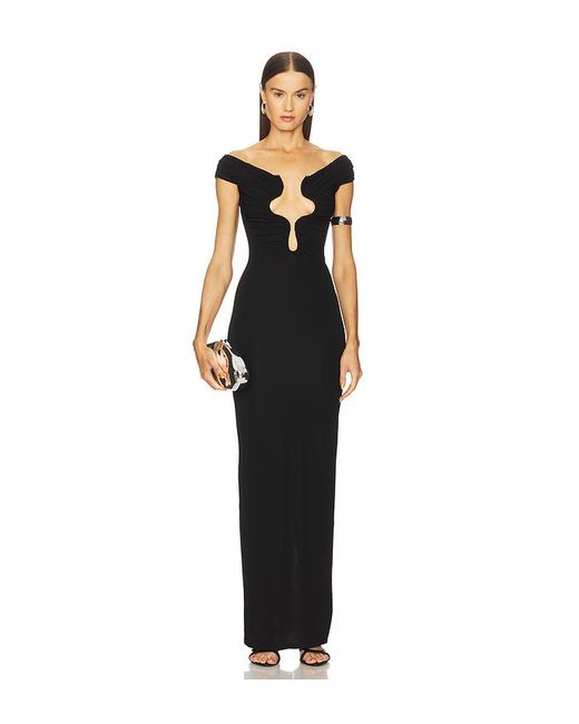 Michael Costello Black Abendkleid Adalynn