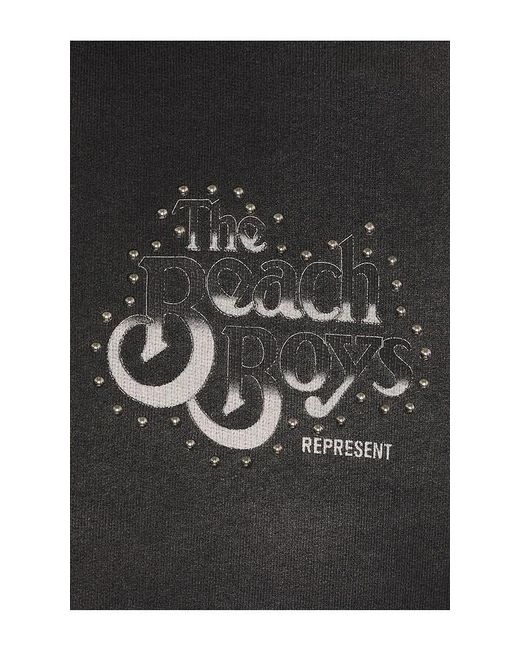 Represent Black X Beach Boys Endless Summer Zip Through Hoodie for men