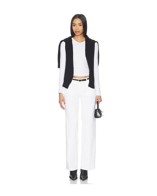 FRAME White Low Rise Le Slim Palazzo Jeans