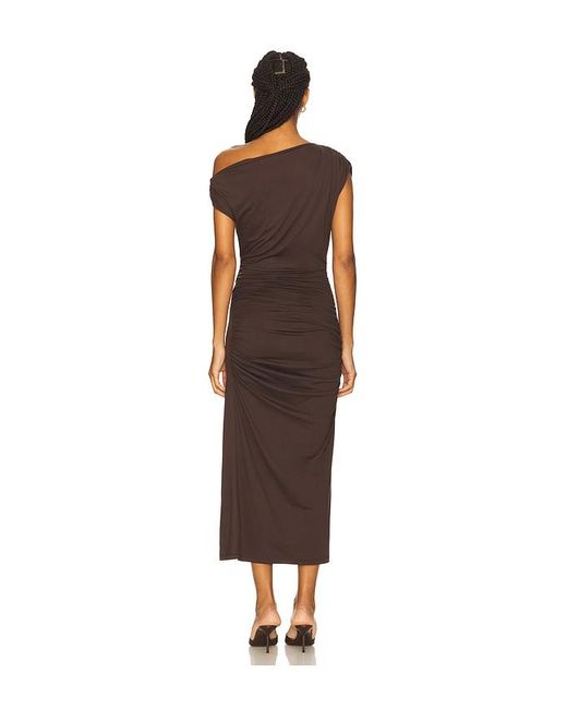 Susana Monaco Multicolor One Arm Midi Dress