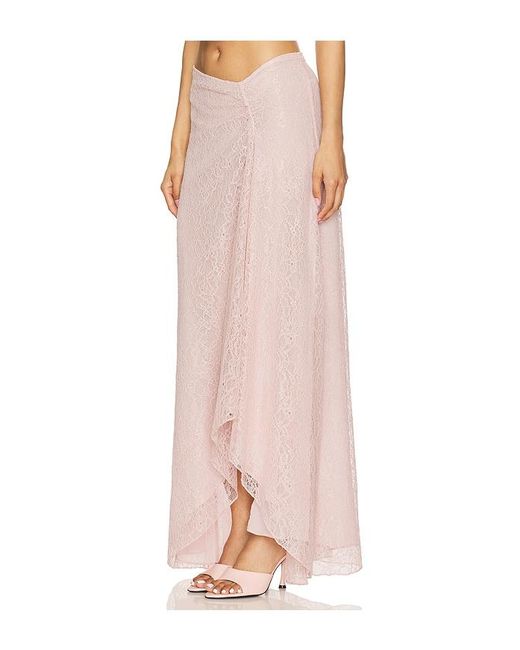 Camila Coelho Pink Roland Maxi Skirt