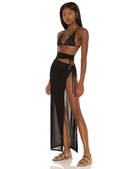 Camila Coelho Black Emily Skirt