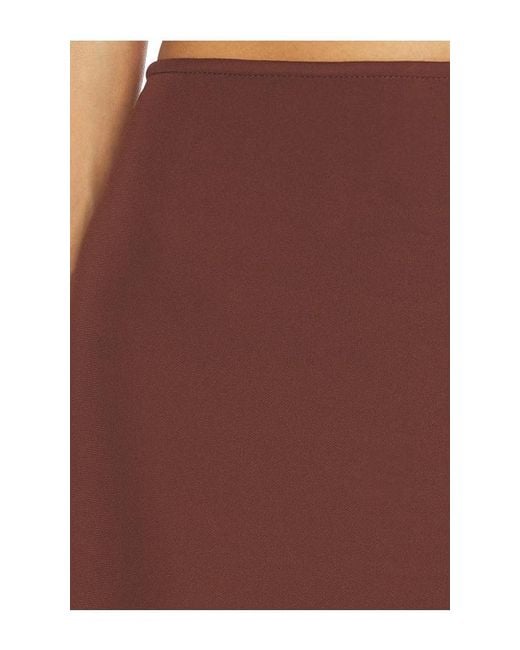 The New Arrivals Ilkyaz Ozel Brown Zada Jersey Skirt