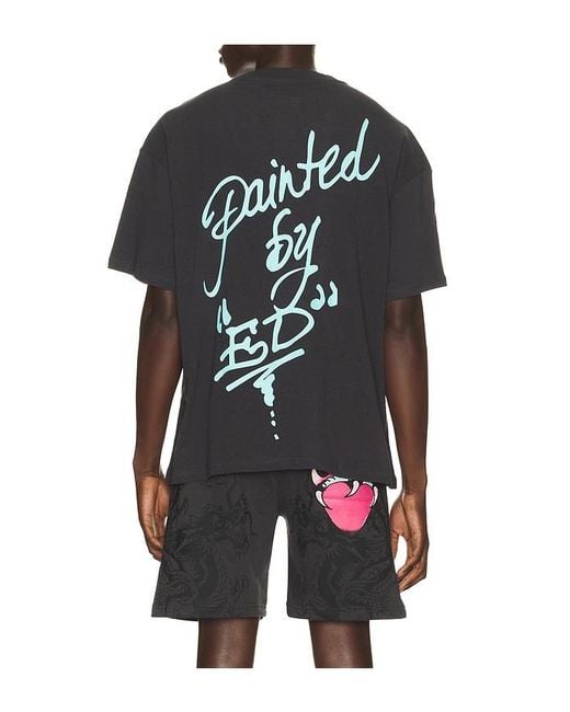 Ed Hardy Black Panteras Boxy Tee for men