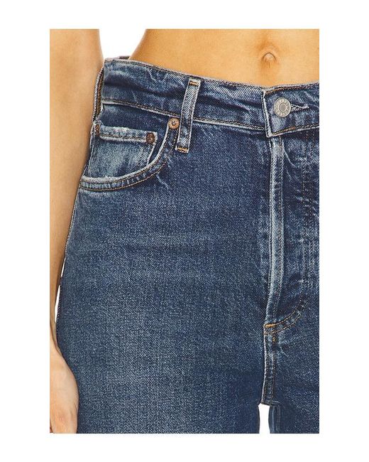 Agolde Blue 90's Pinch Waist Crop Jeans