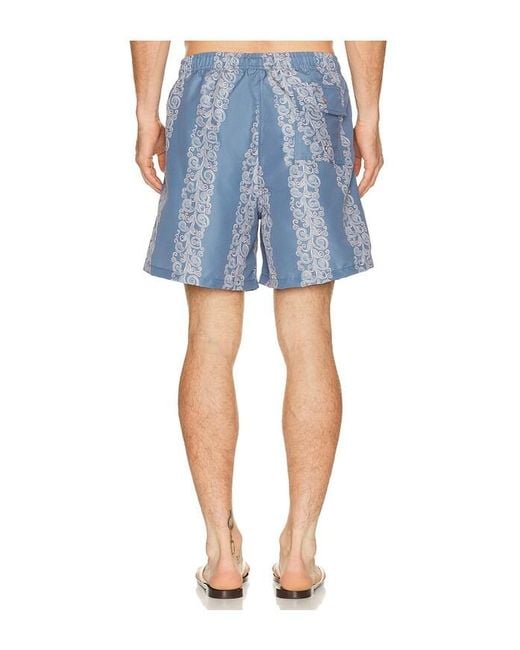 Bather Blue Coral Fiesta Printed Swim Trunks for men