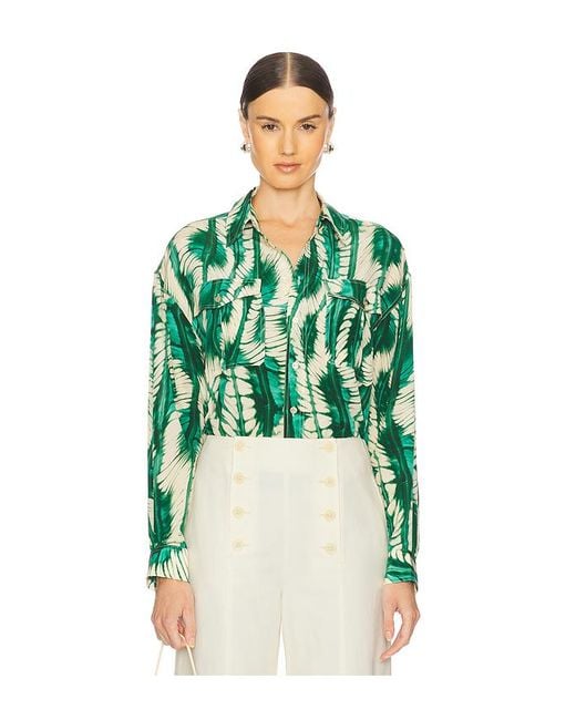 Ulla Johnson Green Langärmeliges Shirt Soren