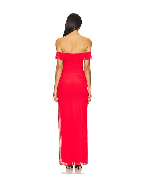 MORE TO COME Red Blake Maxi Dress