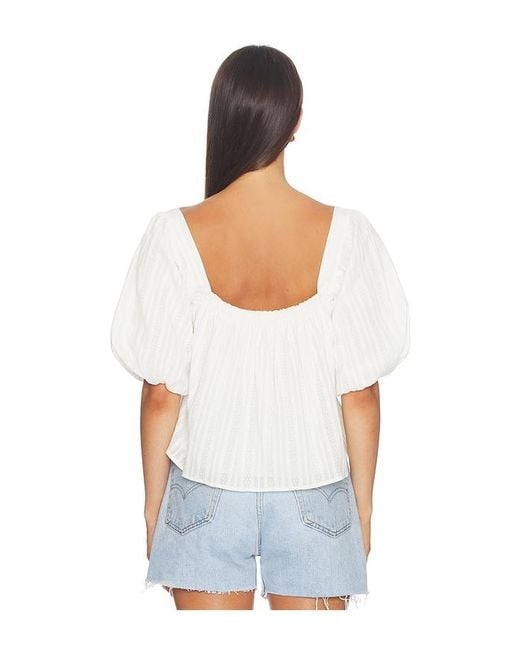 MORE TO COME White Janitra Top