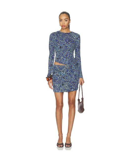 Ulla Johnson Blue Clementine Jersey Skirt