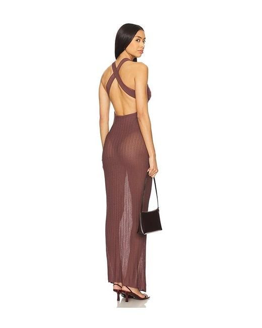 Nbd Brown Clover Maxi Dress