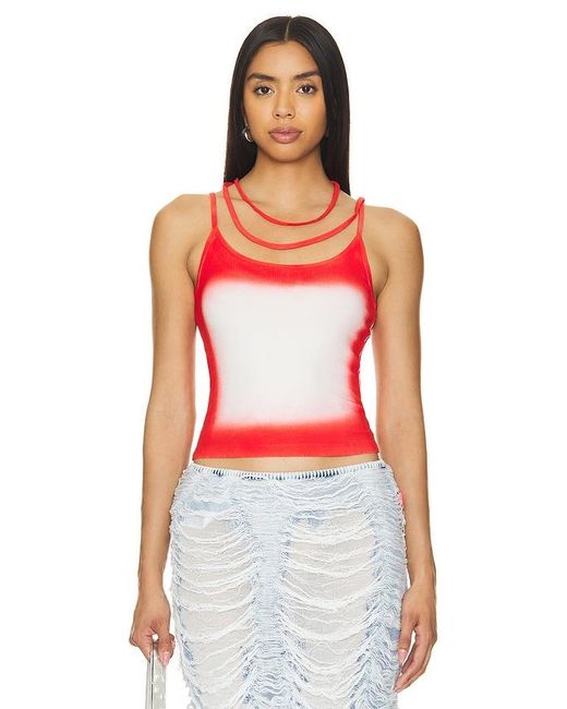 MARRKNULL Red Tank Top