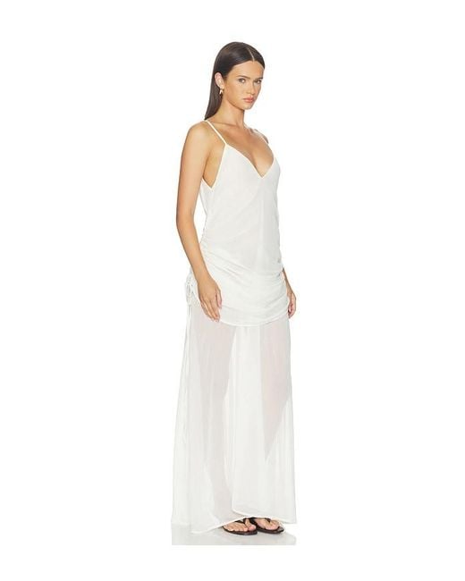 SNDY'S White Evelia Maxi Dress